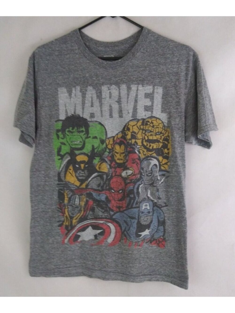 Marvel Comics Men's Gray Graphic T-Shirt Size Medium
